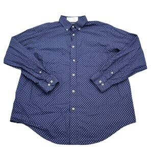 Round Tree and Yorke Shirt Men L Polo Long Sleeve Blue Comfortable Casual Wear